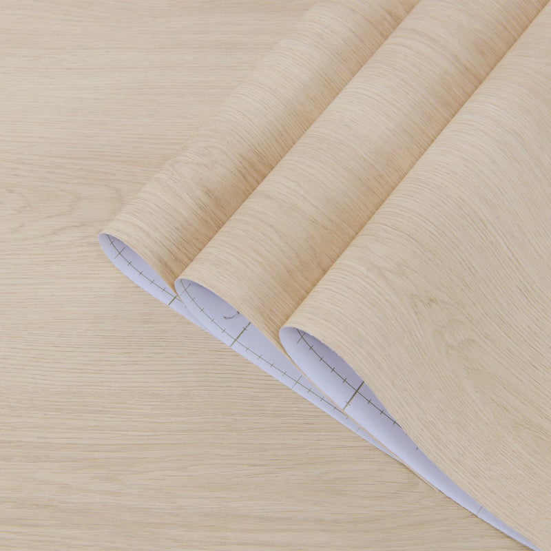 TOTIO Walnut Wood Peel and Stick Wallpaper Beige Yellow Wood Grain Contact Paper Bubble-Free Design Matte Thickened 16x78inch Waterproof Counter Top Stick Paper Self-Adhesive Vinyl Wrap for Cabinets - Image 1