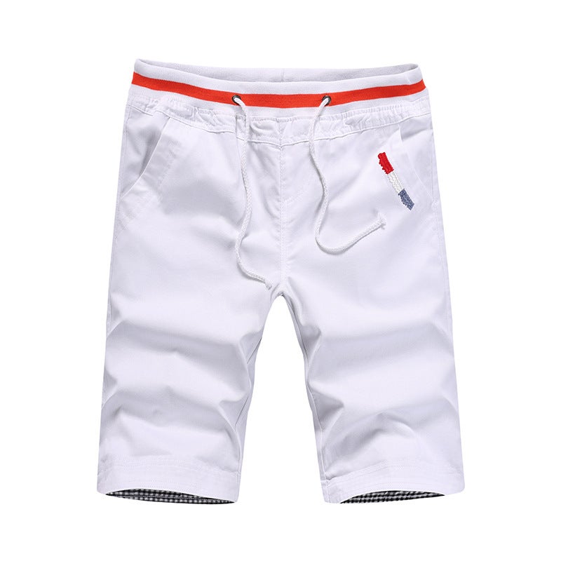 Generic Main push foreign trade wholesale mens casual pants fashionable 5-point fifth pants summer workwear shorts beach pants thin middle pants White 