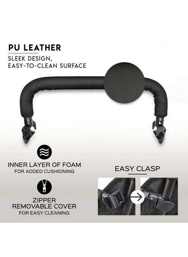 Neutral Bar That Fits The Bugaboo Bee, Bee Plus, Bee 3 & Bee 5. (Front Facing Only As Seen in Photo) (PU Leather) - Image 4