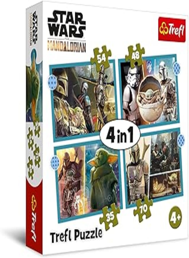 Trefl Puzzles - "4in1" - The Mandalorian/Lucasfilm Star Wars The Mandalorian 34397