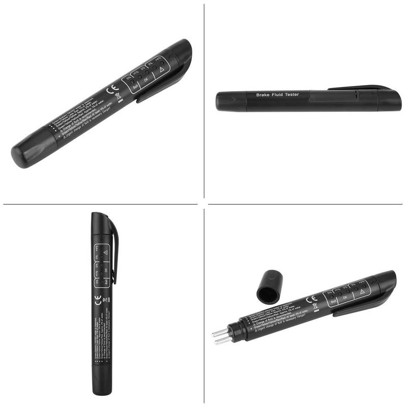 klarako Brake Fluid Tester, Digital Brake Fluid Tester Oil Quality Check Pen W/ 5 LED Lights for DOT3 / DOT4 / DOT5 - Image 4