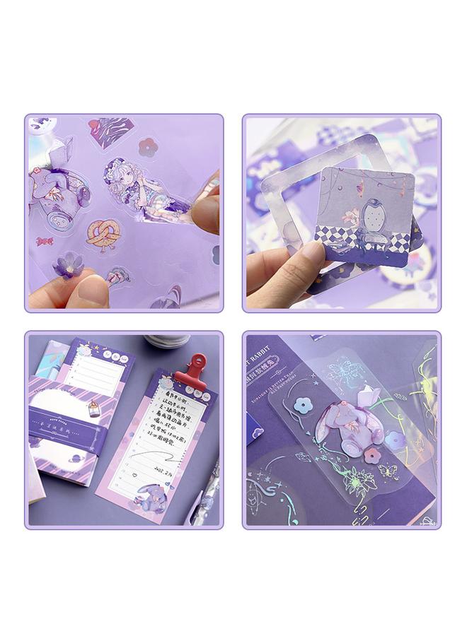 Bluejw Student Hand Account Book Gift Box Suit Cartoon Color Loose-leaf Diary Book Creative Gift Prizes Hand Account Material Wholesale - Image 4