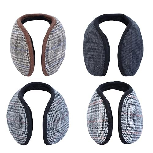 FabSeasons Winter Outdoor Ear Muffs/Warmer for Men and Women for protection from Cold, Value Combo Pack of 4 & 8 (Contemporary, Design-10.Pack of 4, Free Size) - Image 1