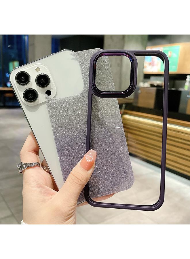 اس-توب جراب لهاتف iPhone 13 Pro Max، جراب هاتف من الأكريليك المطلي بالكهرباء، لامع متدرج اللون - Image 3