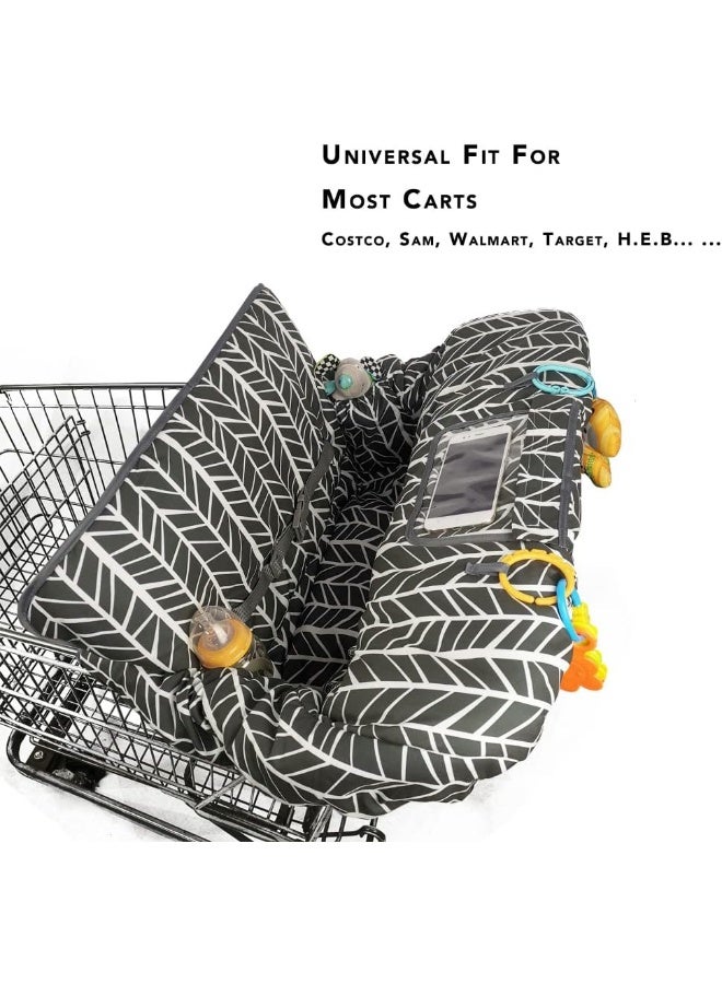 ICOPUCA Shopping Cart Cover for Baby boy Girl, Multi-in-1 Cart Covers for Babies, Soft Padded Infant High Chair Cover, Machine Washable, X-Large Grocery cart seat Cushion Cover - Image 2