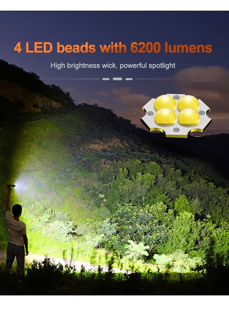 Compact Magnetic Rechargeable LED Flashlight Black - Image 2