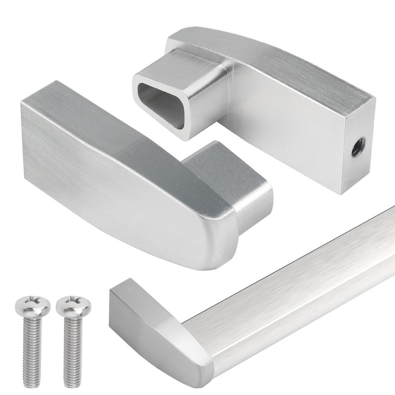 Dsyboko Shower Door Towel Bar Brackets for Alumax Basco Framed Sliding Glass Doors HeavyDuty Aluminum Replacement Parts for Shower Door Towel Rod 2 Pack - Image 2