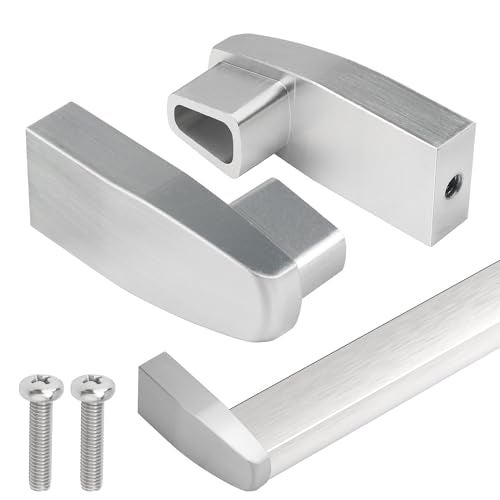 Dsyboko Shower Door Towel Bar Brackets for Alumax Basco Framed Sliding Glass Doors HeavyDuty Aluminum Replacement Parts for Shower Door Towel Rod 2 Pack - Image 1