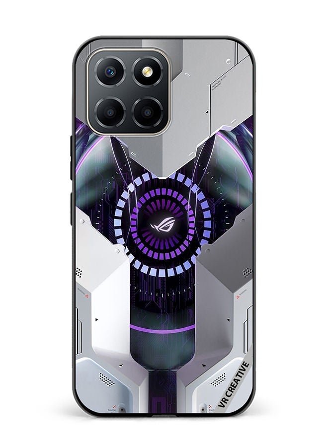 VR CREATIVE غطاء حماية لهاتف Honor X6 بتصميم شعار جمهورية اللاعبين متعدد الألوان - Image 1