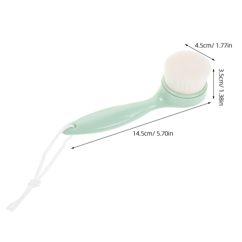 Soft Bristle Manual Facial Cleansing Brush For Women Exfoliating Makeup Removal Massage - Image 3