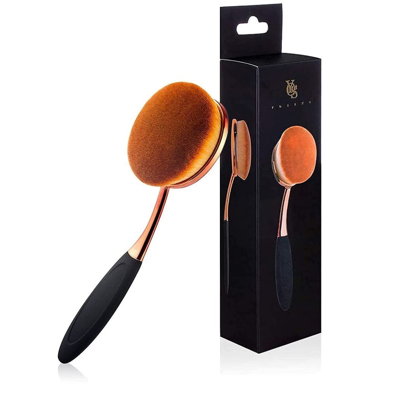 Yoseng Oval Foundation Brush Large Toothbrush makeup brushes Fast Flawless Application Liquid Cream Powder Foundation - Image 1