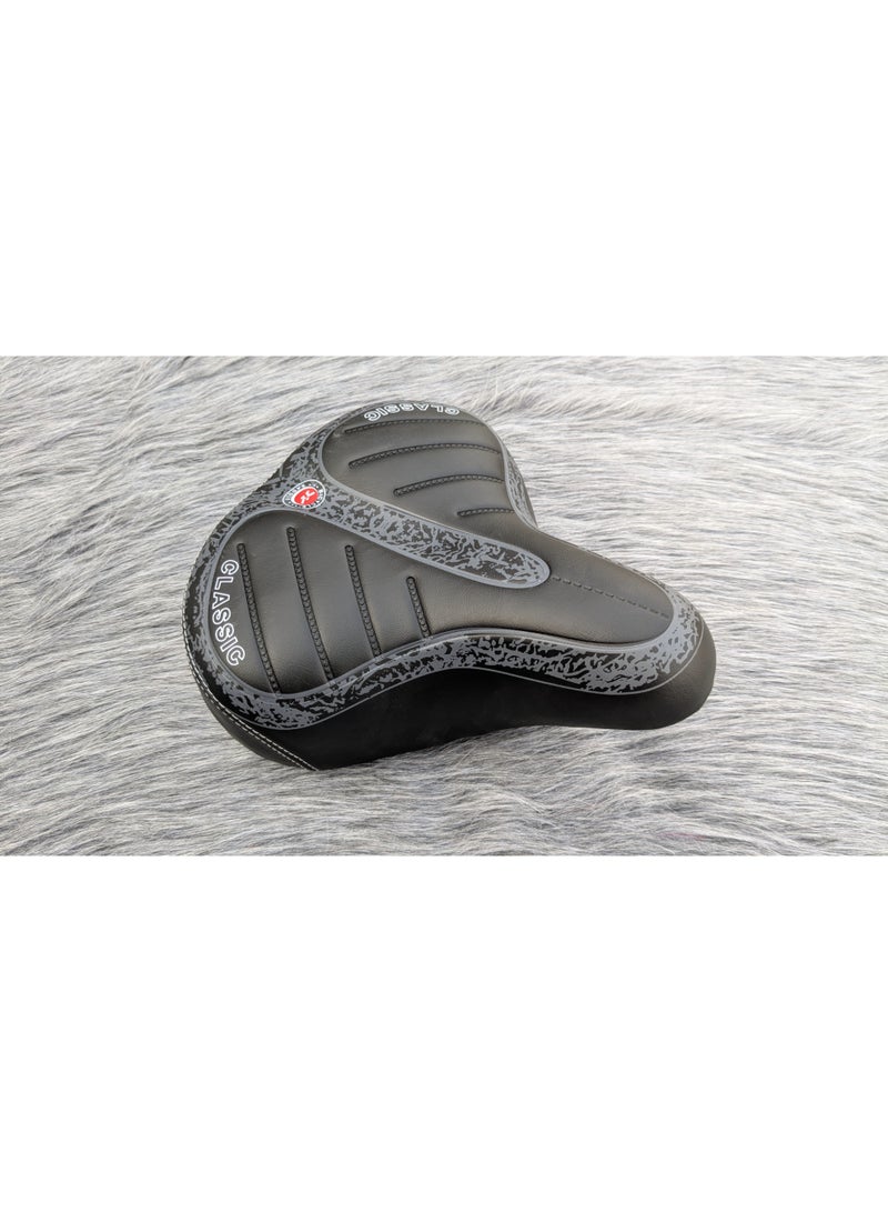 مقعد دراجة هوائية عريض | كرسي عجلة عريض | مزود بسوستة للتخفيف من الاهتزازات - Image 4