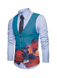 KUYING New Fashionable Personalized Printed Men's Suit Vest  - Image 1