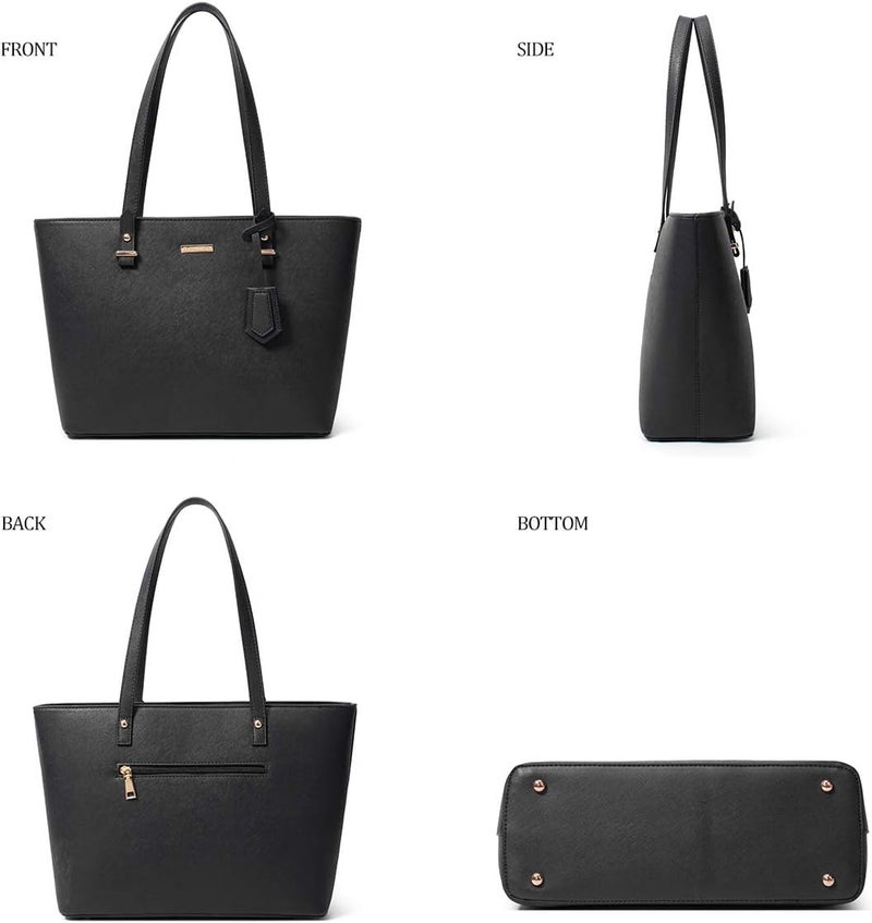 YTL Women Fashion Handbags Wallet Tote Bag Shoulder Bag Top Handle Satchel Purse Set 4pcs - Image 4