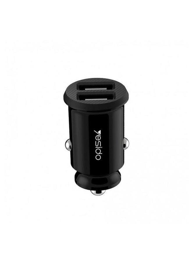 Yesido Dual Car Charger 2.4A with Lightning Cable Y29  - Image 1