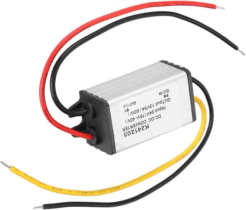 كلاراكو محول خفض الجهد، محول جهد 24 فولت تيار مستمر إلى 12 فولت عالي الكفاءة، منظم وحدة الجهد، محول مخفض، محول إمداد الطاقة للسيارة والشاحنة والقارب ونظام الطاقة الشمسية - Image 1