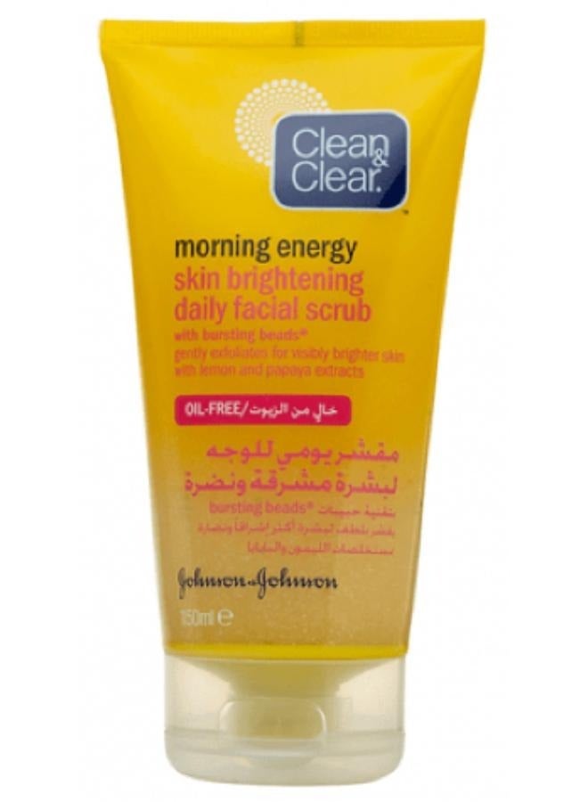 Clean & Clear Skin Brightening Daily Facial Scrub With Lemon and Papaya Extract 150 Ml