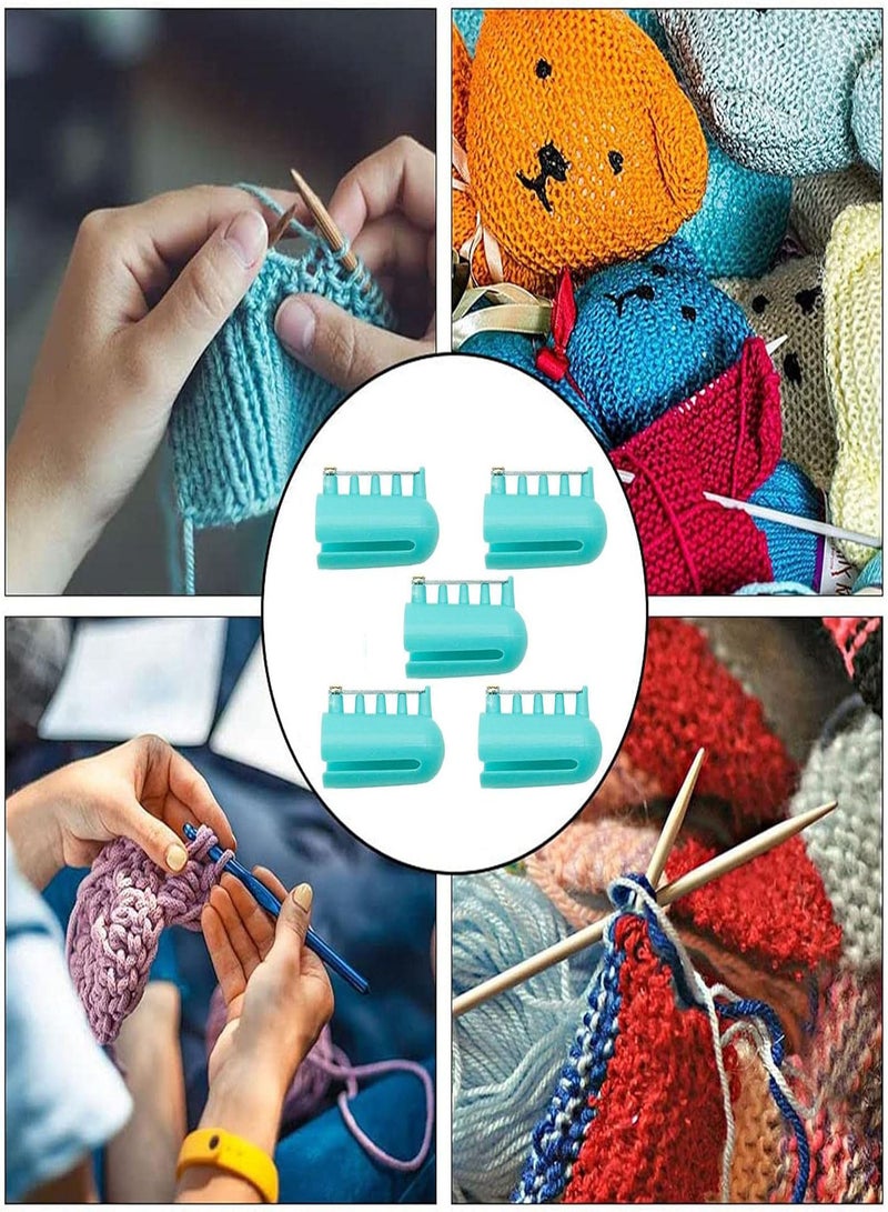 GGOOT Yarn Guide Finger Holder | Yarn Guide Finger Holder Knitting Thimble Tool - Wool Sweater Knitting Tool Yarn Guides Finger Splitter Thimble () Deft Design Knitting Supplies - Image 2