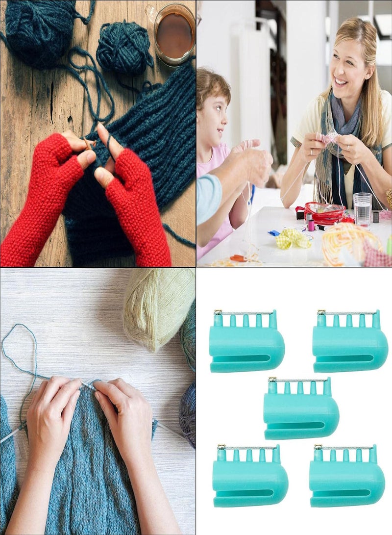 GGOOT Yarn Guide Finger Holder | Yarn Guide Finger Holder Knitting Thimble Tool - Wool Sweater Knitting Tool Yarn Guides Finger Splitter Thimble () Deft Design Knitting Supplies - Image 3