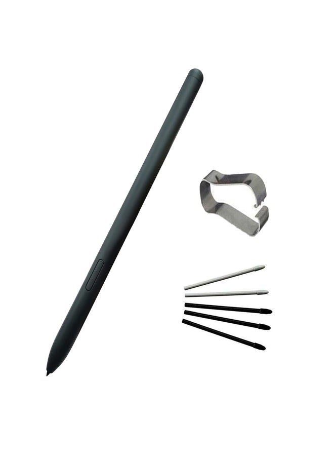 CaoXiong بديل قلم S Pen لجهاز Galaxy Tab S6 Lite من سامسونج - قلم ستايلس مع 5 نصائح مجانية (أسود) - Image 1