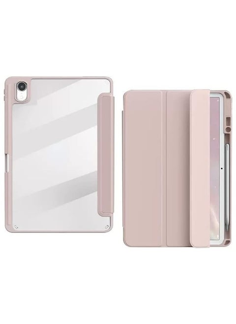 Compatible with Huawei MatePad 11 2023 Case Magnetic Acrylic Stand Back Cover For MatePad 11 DBR-W00 DBR-W10 11 Inch Smart Shell With Pencil Holder (Pink)