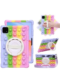 Kids Case Compatible with Xiaomi Mi Pad 6/ Pad 6 Pro 11inch 2023 Kids Soft Silicon 360 Rotating Ring Stand Cover Funda for Mi Pad 6/ Pad 6 Pro 11'' Case Capa