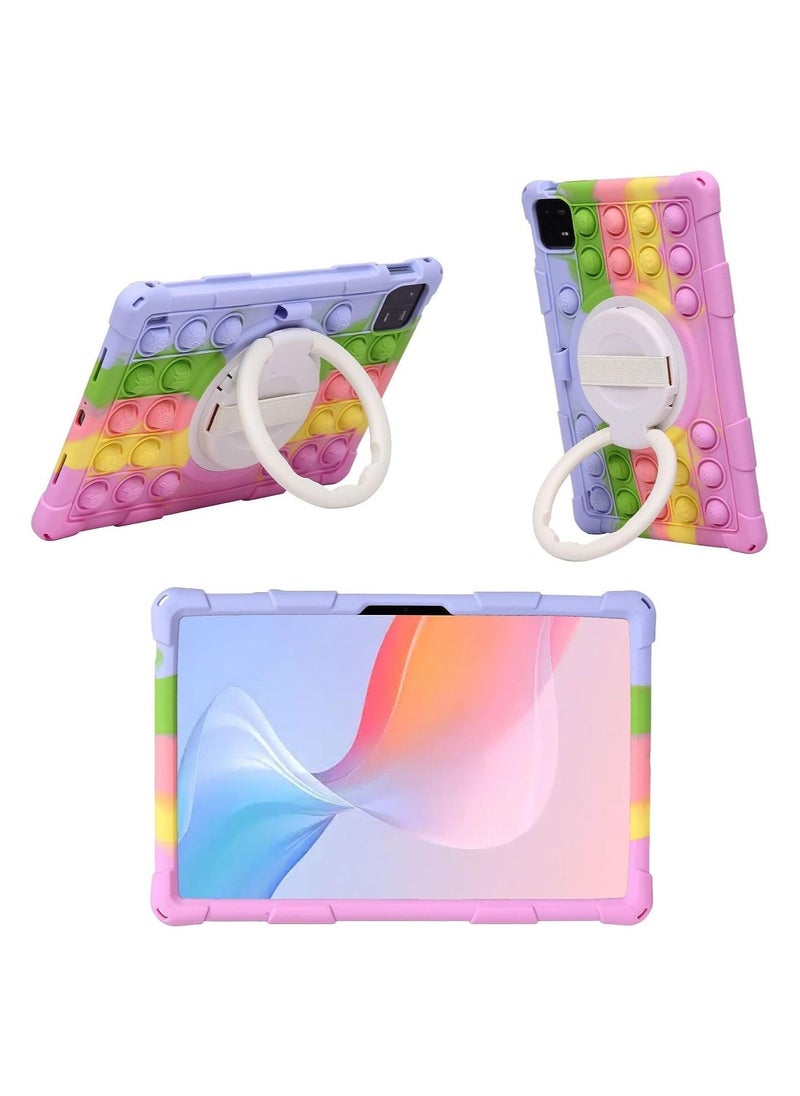 Generic - Kids Case Compatible with Xiaomi Mi Pad 6/ Pad 6 Pro 11inch 2023 Kids Soft Silicon 360 Rotating Ring Stand Cover Funda for Mi Pad 6/ Pad 6 Pro 11'' Case Capa - Image 1