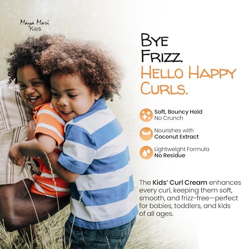MAYA MARI - Kids Curl Cream With Coconut Oil, Curly Hair Cream, Coconut and Lime Twist, 12 oz - Image 4