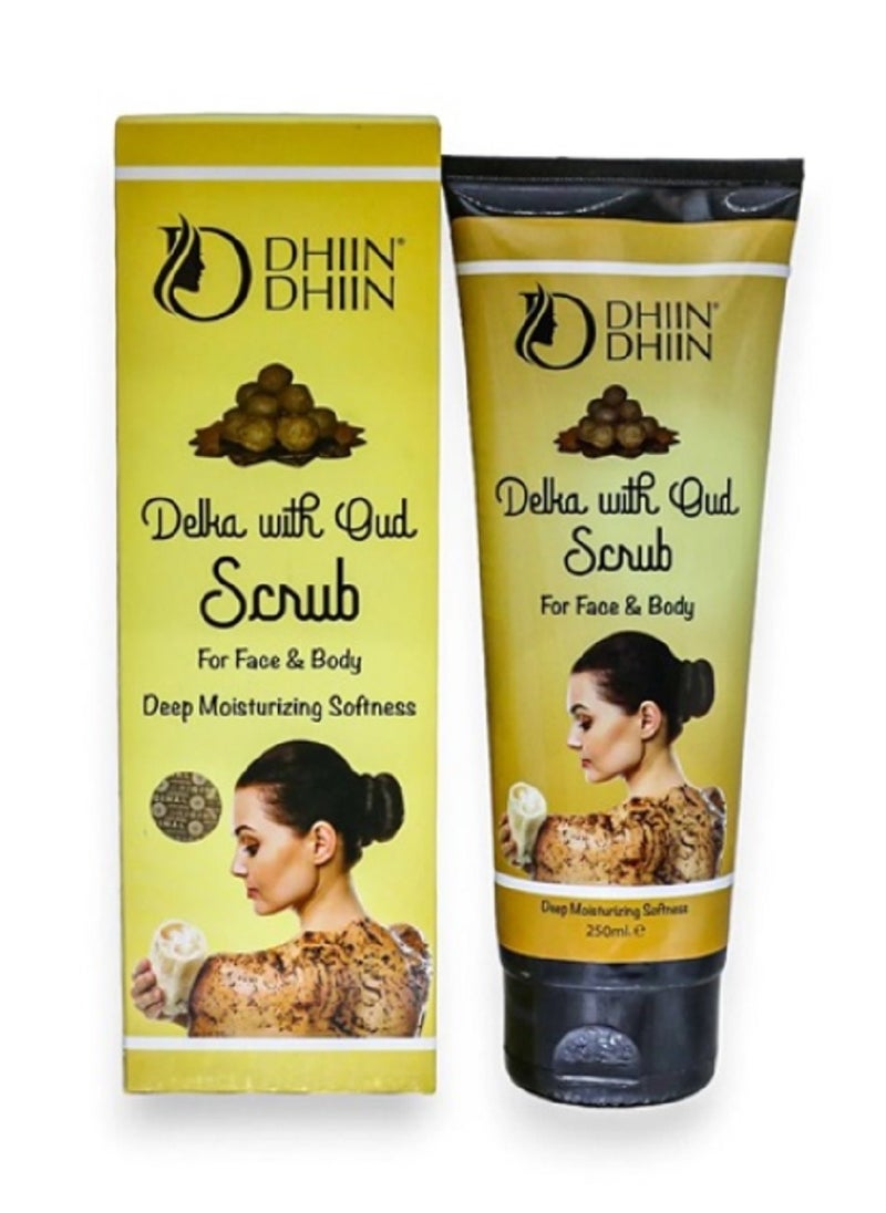 DHIN DHIN Delka With Oud Face and Body Scrub 250ml