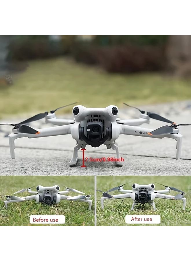 Foldable Landing Gear Leg Extender For Mini 4 Pro Adjustable Height Easy Installation Durable ABS Protector Holder - Image 2