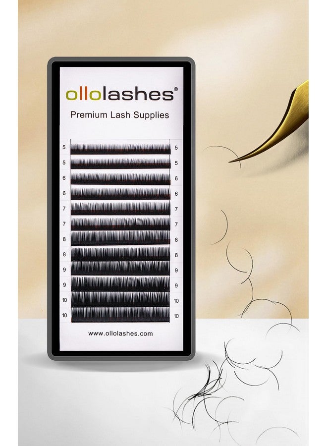 اولولاشز وصلات رموش سفلية من OLLOLASHES BCJ Curl Mix، سمك 4-10 مم، لون أسود، 0.03، 0.05، 0.07، 0.10، 0.15، وصلات رموش سفلية فائقة اللمعان، لوازم احترافية لفناني الرموش (السفلي J، 0.07، 5-10 مم) - Image 1