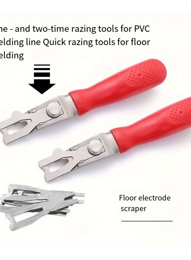 Dual Function ProMaster PVC Welding Razer 1PC 3 Blades Metal Plastic Floor Scraper - Image 5