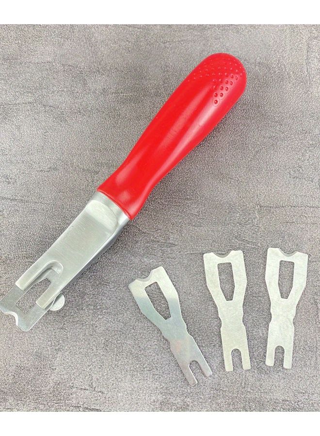 Dual Function ProMaster PVC Welding Razer 1PC 3 Blades Metal Plastic Floor Scraper - Image 1