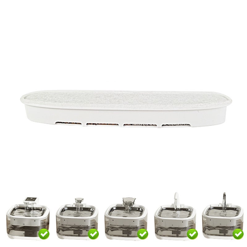 Water Dispenser Replacement Filters: 8PCS White - Wireless Model Replacement Filter Elements for Home Office Use - Image 1