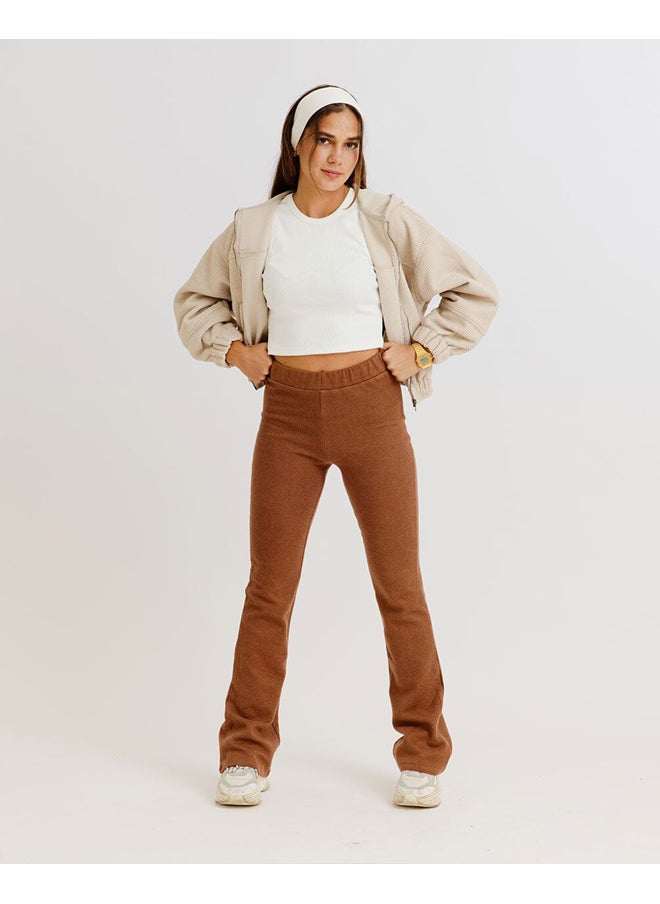 In Your Shoe - Brown Flare Pants - Image 1