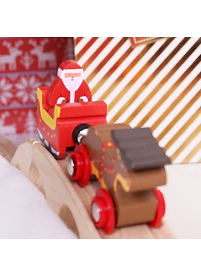 Bigjigs Rail Bigjigs Rail Santa Sleigh with Reindeer - Other Major Wooden Rail Brands are Compatible  - Image 4