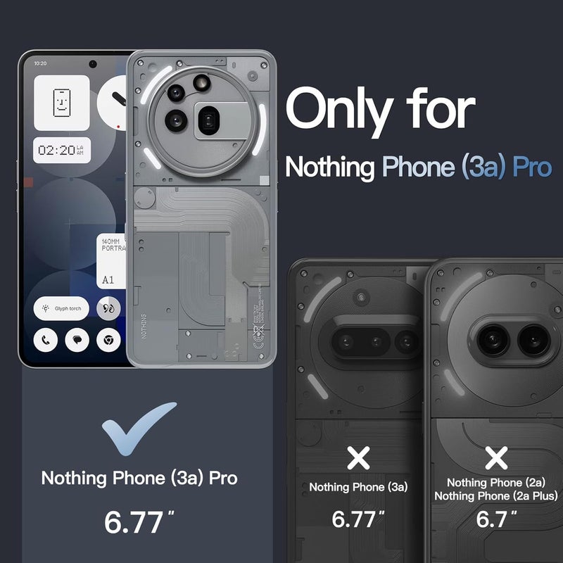 Realcase غطاء خلفي سيليكون لهاتف Nothing Phone 3A Pro 5G | مقاوم للخدوش وحماية شفافة كريستالية | غطاء خلفي مع واقي لهاتف Nothing Phone 3A Pro 5G - Image 2