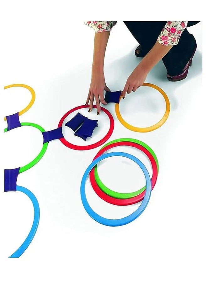 YUIOP - Hopscotch Mat Game for Kids - Active Play -13 Rings,16 Clips & 1 Spinner Board (Hopscotch) - Image 4