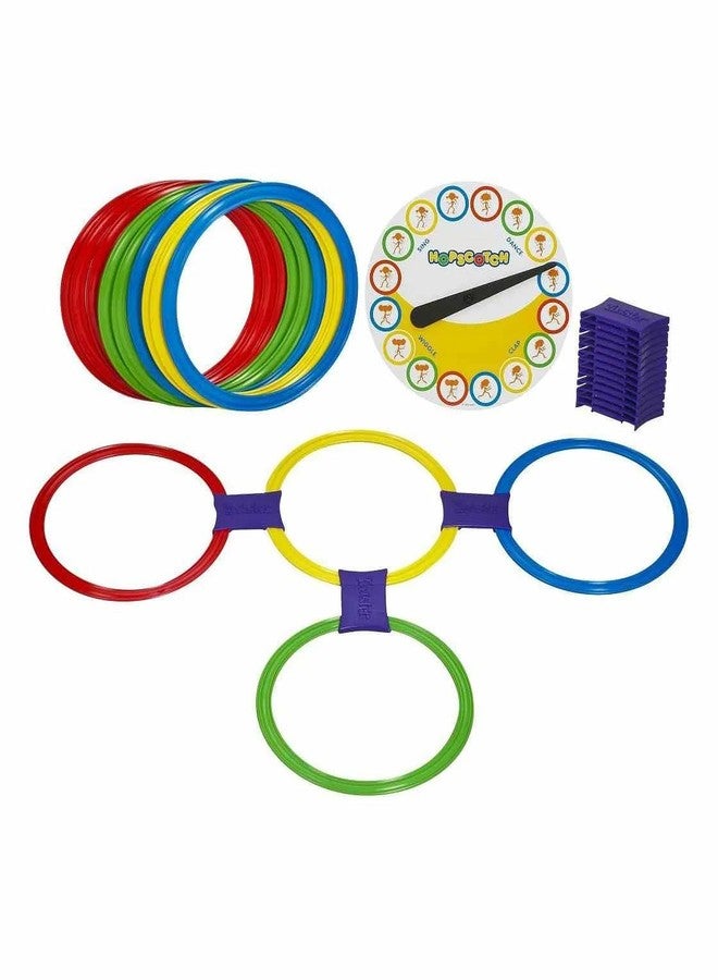 YUIOP - Hopscotch Mat Game for Kids - Active Play -13 Rings,16 Clips & 1 Spinner Board (Hopscotch) - Image 2