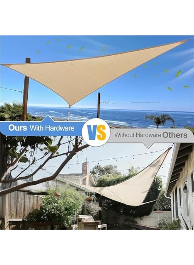 TRASSLE Sun Shade Sail Hardware Kit 6 Inch Heavy Duty 304 Stainless for Triangle & Rectangle Outdoor Patio Canopy Garden Installation - Image 3