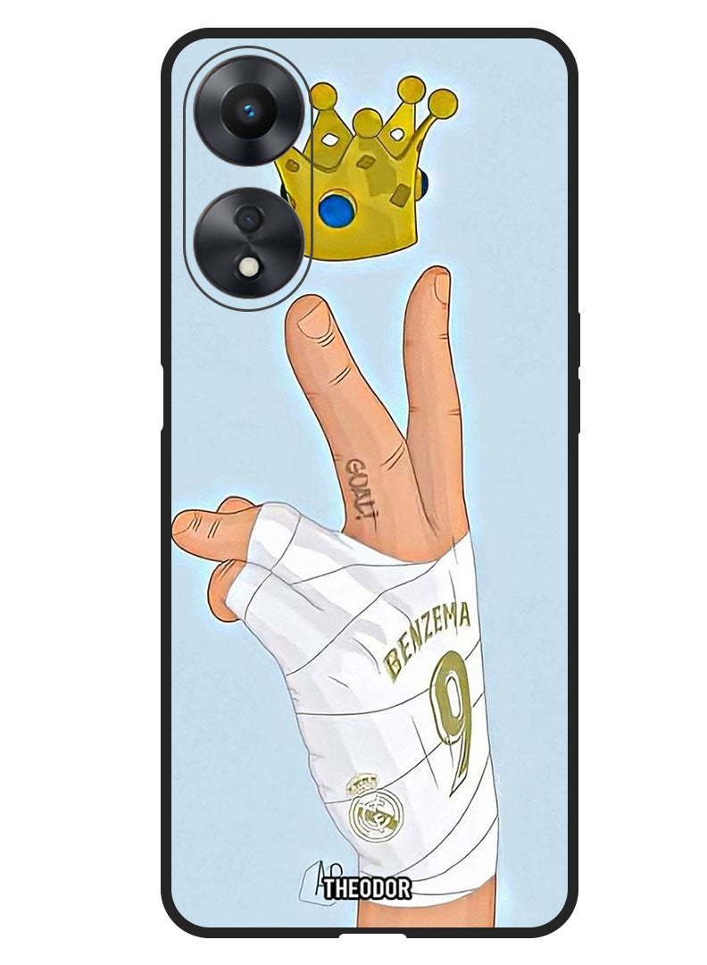 Theodor Protective Case Anti Scratch Shock Proof Bumper Cover For Oppo A98 Kareem Benzema - Image 1