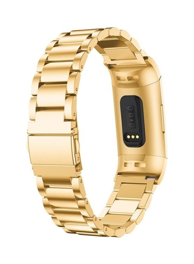 NIBEMINENT Stainless Steel Waist Strap Watch Band Gold - Image 4