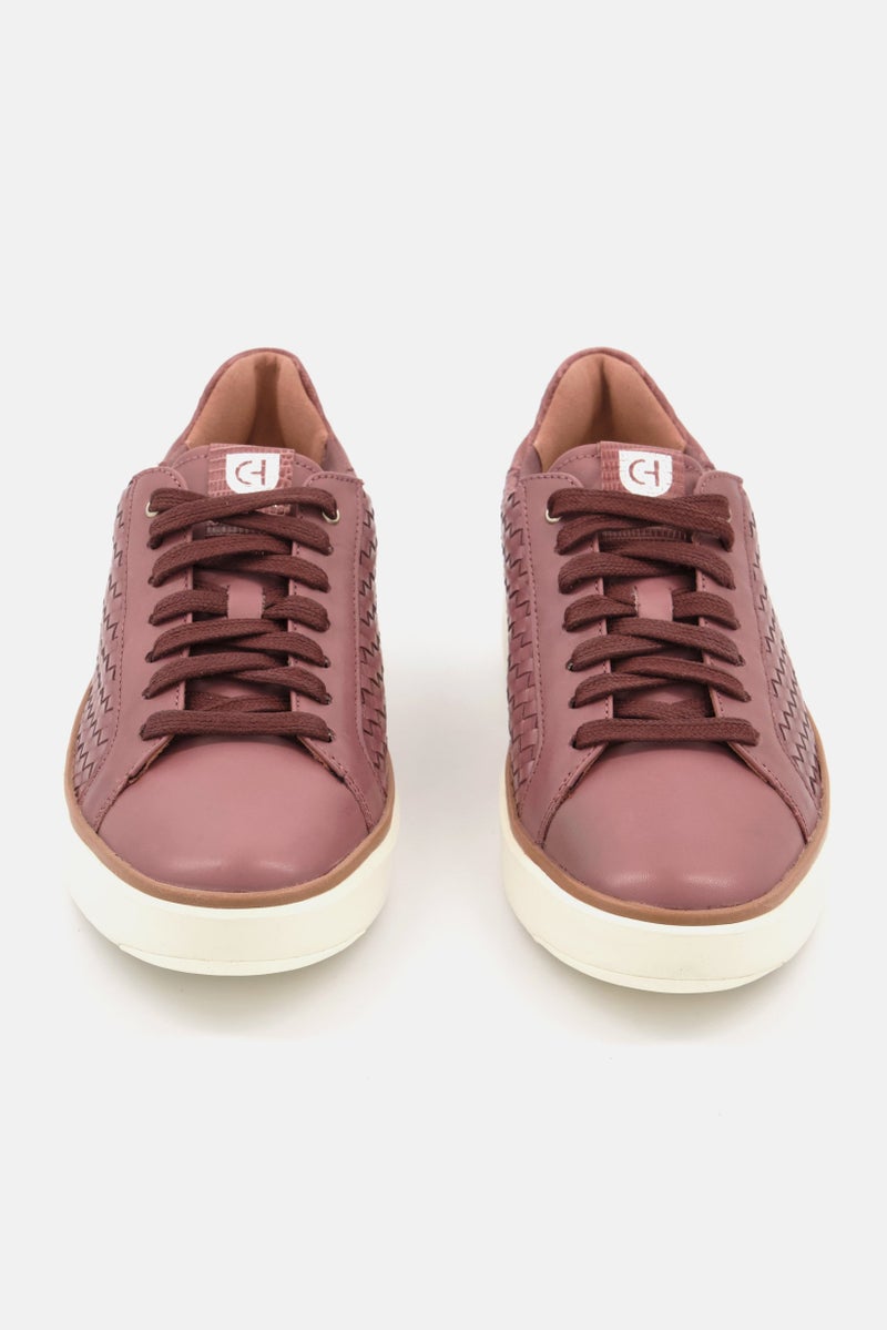 COLE HAAN Women Broad GP Topspin Lux Woven Casual Shoes, Mauve - Image 4