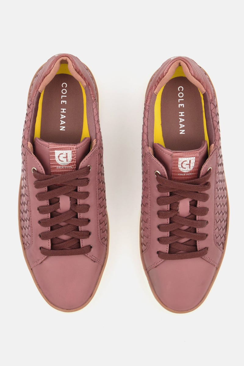 COLE HAAN Women Broad GP Topspin Lux Woven Casual Shoes, Mauve - Image 2