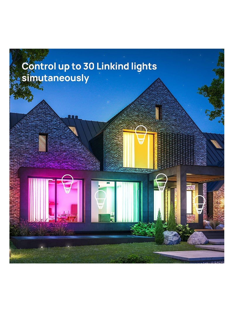 LED RGBW Color Changing Light Bulbs with Remote Dimmable E26 Screw Base 7 Watt Multi Colored White for Home Decoration Bedroom Stage and Party - Image 4