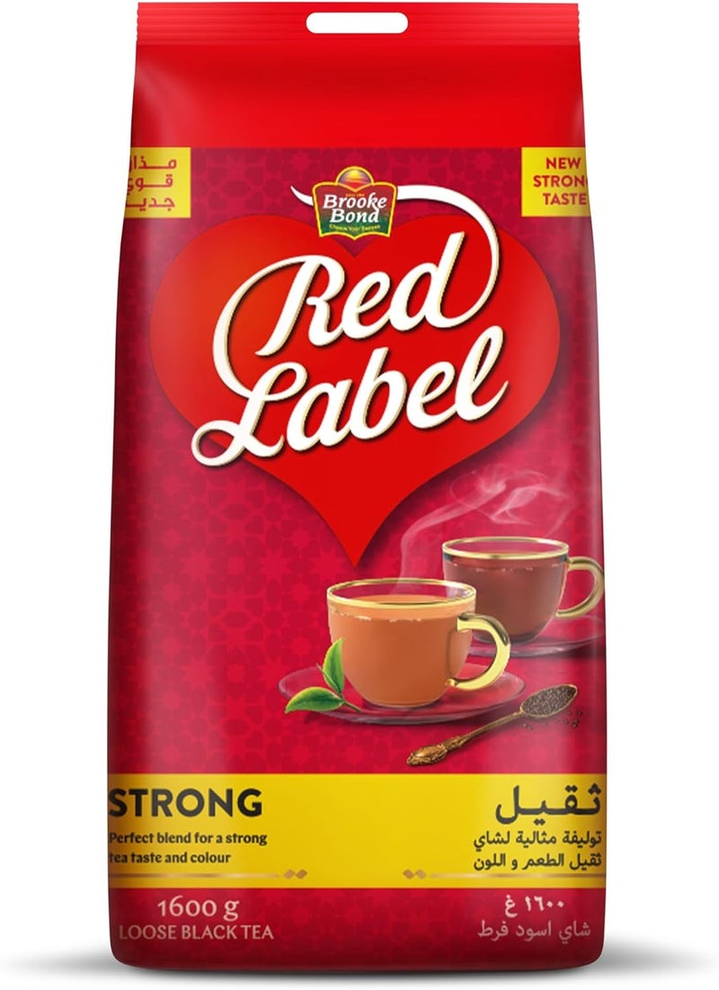 Brooke Bond Red Label Black Loose Tea 1.6kg - Image 1