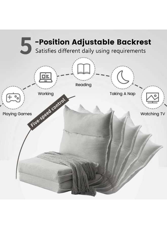 GGEROU Multilevel Adjustable Lazy Sofa for Living Room Comfortable Tatami Style Single Chair - Image 3