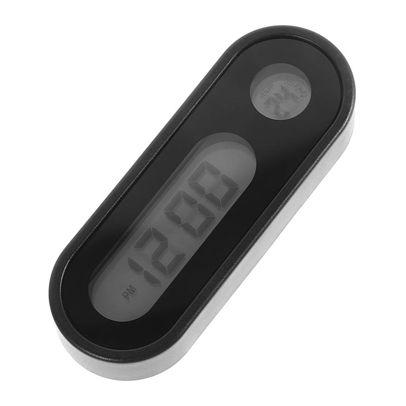Hemobllo Mini Digital Clock Temperature Display Backlit Dashboard Clock for Vehicles Battery-Free Design Suitable for Cars Trucks and SUVs - Image 1