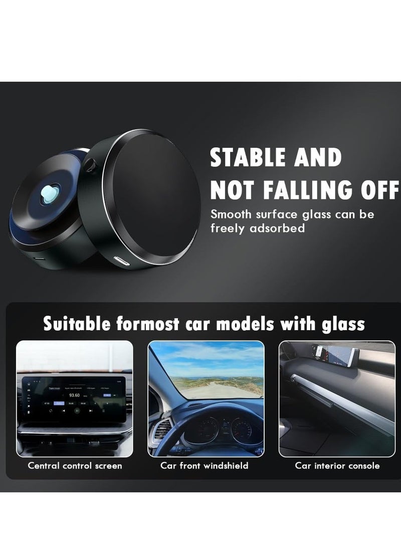 ELTRAZONE Magnetic Suction Cup Phone Holder for Car - Universal Dashboard & Windshield Mount for iPhone 15, 14, 13 Pro Max, MagSafe Case Compatible, All Phones, Secure & Adjustable, Grey - Convenient & Stable Car Phone Mount - Image 3