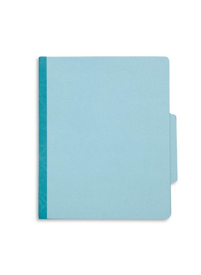 Blue Summit Supplies - Light Blue Classification Folders 3 Dividers Letter Size With 2 Inch Tyvek Expansions 8 Section 10 Pack - Image 1